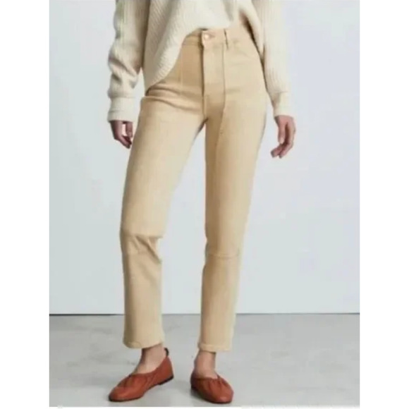 Everlane Denim - Everlane Womens The Utility Cheeky Jeans Size 25 Desert Tan Straight High NWT